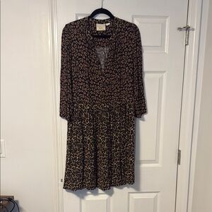 Anthropologie Leopard Print Dress